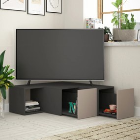 TV asztal/szekrény Cicone (antracit + világosbarna). 1072016