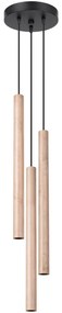 Sollux SL.1268 - Csillár zsinóron PASTELO 3xG9/8W/230V fa