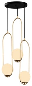 Arch aranyszínű függőlámpa, magasság 146 cm - Squid Lighting