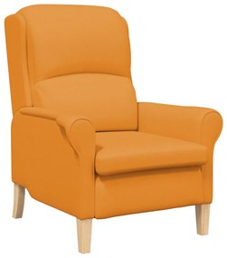 Modern Karosszék Sötét Sárga Szövet Nagy Ergonomikus