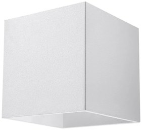 Fehér fali lámpa Geo – Sollux