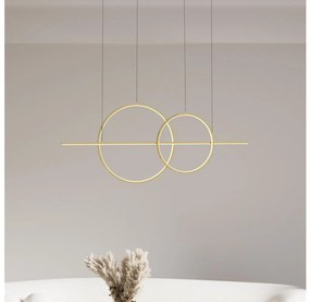 Zuma Line MD7358-2A-3GT - CHOLET LED csillár 34W/230V arany színben