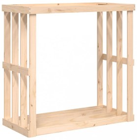 tömör fenyőfa kültéri rönktároló 108 x 52 x 106 cm