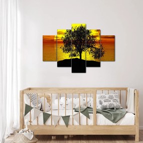 Egy fa sziluettjének képe (150x105 cm)