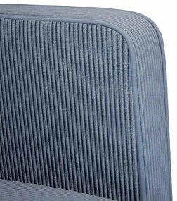 kék kordbársony szövet kanapészék karfás szék 54 cm