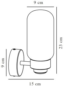 Nordlux - Fürdőszobai fali lámpa TUTAN 1xE14/25W/230V IP44 réz