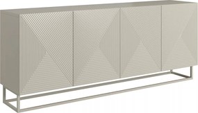 Asha komód 200 cm négyajtós - kasmír / kasmír lábazat