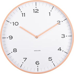 Karlsson 6011OR design falióra narancssárga, átmérő 40 cm