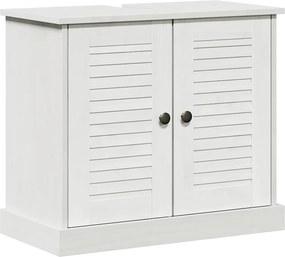 vidaXL Mosdókagyló szekrény VIGO Fehér és Antik Fehér 68 x 34 x 59 cm