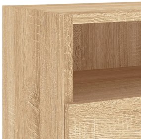 sonoma tölgyszín szerelt fa fali TV-szekrény 100 x 30 x 30 cm