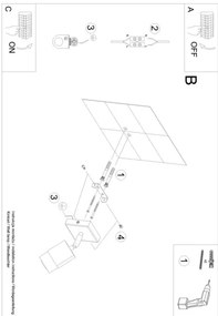 Sollux SL.1069 - Fali spotlámpa NERO 1xGU10/40W/230V fekete/arany