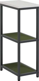 vidaXL Konyhai Tárolás polcokkal Olajzöld 60 x 50 x 92 cm Acél