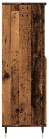 antik fa színű szerelt fa magasszekrény 60 x 36 x 110 cm