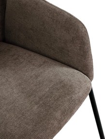 Barackszínű kárpitozott étkezőfotel szett 2 db-os Aslin – MOME