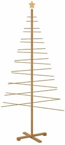 Fából készült Karácsonyfa állvánnyal Barna 210 cm bambusz