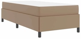 Ágykeret matraccal matracmal Cappuccino 90 x 190 cm Műbőr