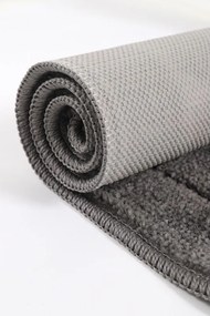Antracitszürke fürdőszobai kilépő szett 2 db-os 50x80 cm Kareli – Foutastic