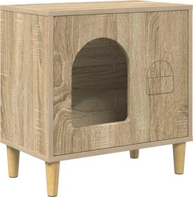 vidaXL Macska Ház Sonoma 51 x 30 x 52 cm Faanyag