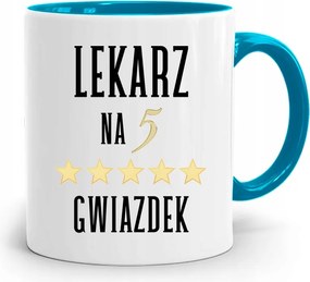Kék Bögre Orvosnak Ötcsillagos, fényképes nyomattal