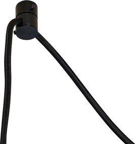 Függőlámpa fekete bézs búrával és fehér belsővel 31,5 cm 3-lámpás - Cava