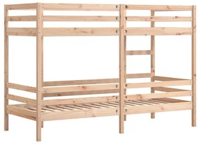 tömör fenyőfa emeletes ágy 75x190 cm