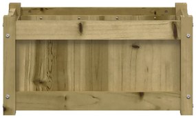 impregnált fenyőfa virágláda 60x31x31 cm