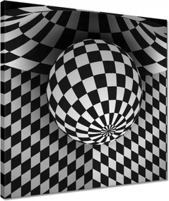 Vászonkép 40x40 Absztrakt fekete-fehér