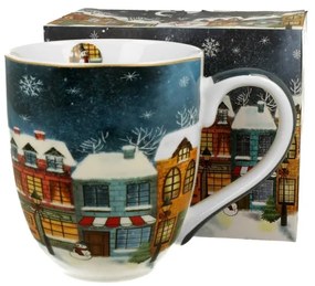 Karácsonyi porcelán bögre 1 literes dobozban Christmas City