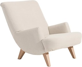 Brandford krém színű fotel világosbarna lábakkal - Max Winzer