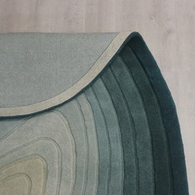 Kék gyapjú szőnyeg 160x230 cm Puddle Ombre Wool – Flair Rugs