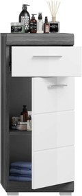 Scout 1 ajtós fürdőszobaszekrény sötétszürke/fehér