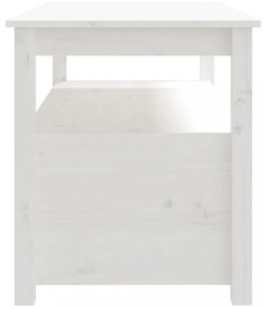 fehér tömör fenyőfa dohányzóasztal 102 x 49 x 55 cm