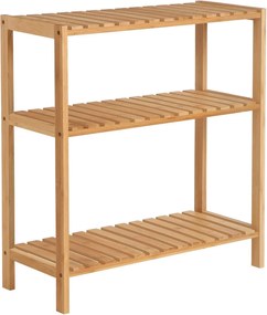 Bambusz fürdőszoba polc, tároló polc 60 x 26 x 66 cm, natúr