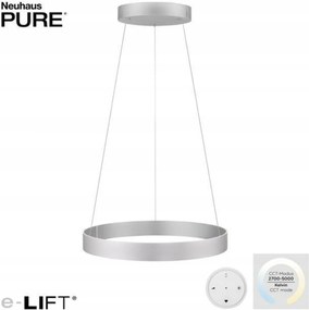 Paul Neuhaus Pure-e-clipse Led függeszték, e-LIFT, 2700-5000K, alumínium