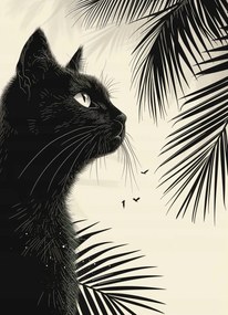 Poszter 13x18cm Elmélkedés a pálmafák árnyékában