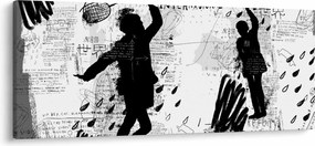 Kép - Street art - zűrzavar (120x50 cm)
