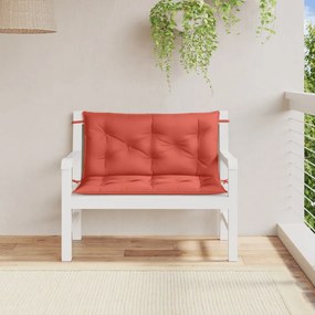 2 db melange piros szövet kerti padpárna 100 x 50 x 7 cm