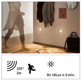 Paulmann 92925 - LED 2,7W lépcsővilágítás érzékelővel WAND 230V