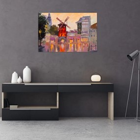 Kép - Moulin rouge, Párizs, Franciaország (90x60 cm)