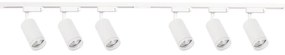 PIPE sínes spotlámpa 6xGU10/10W/230V fehér