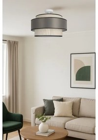 Felületre szerelhető csillár  GRACE 1xE27/60W/230V átm. 40 cm krémes/szürke