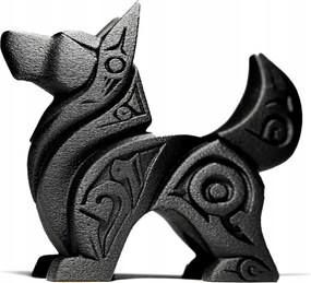 Kutya Szobor Figura Absztrakt Modern Dekoráció 15 cm Kutya