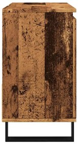 Antik fa színű szerelt fa mosdószekrény 65 x 33 x 60 cm