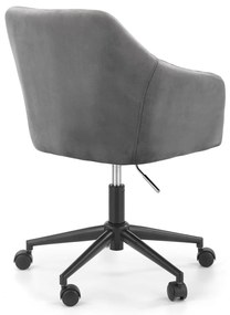 Szürke irodai szék MARIBO VELVET