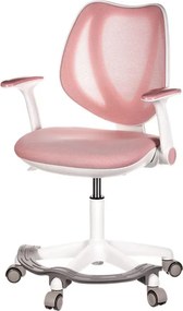 Gyermek szék, magasságállítható, rózsaszín hálós, KA-C806 PINK