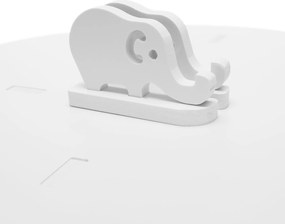 Forgó polcállvány, 4 polc, fehér, ERION TYP 1+ ajándék