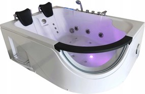 Pezsgőfürdő sarokmasszázs 2 személyes jakuzzi 2 fő részére max opció