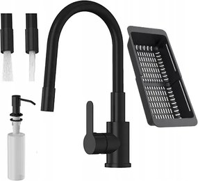 Konyhai Készlet Fekete Grado csaptelep Plus konyhai csaptelep Csepegtető Adagoló