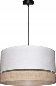 Mennyezeti Lámpa Lámpabúra E27 40/22 cm Fehér Arezzo Rafia Ratan Boho