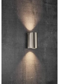 Nordlux - Kültéri fali lámpatest CANTO 2xGU10/28W/230V IP44 rozsdamentes acél